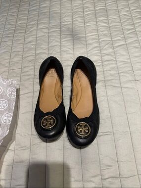 Tory Burch Black Ballet Flats